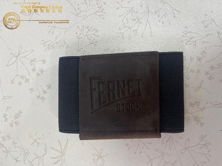 VbusiL4 Nature Leather Elastic band Card Holder