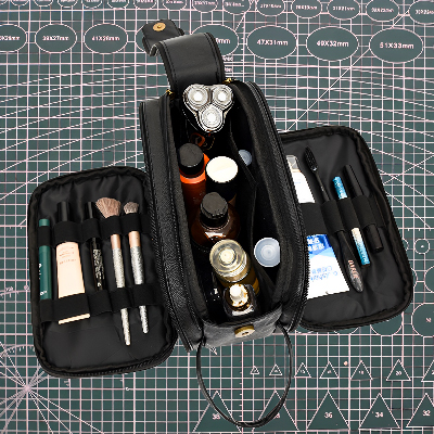 VbusiL20 PU Leather Washing Gargle Bag